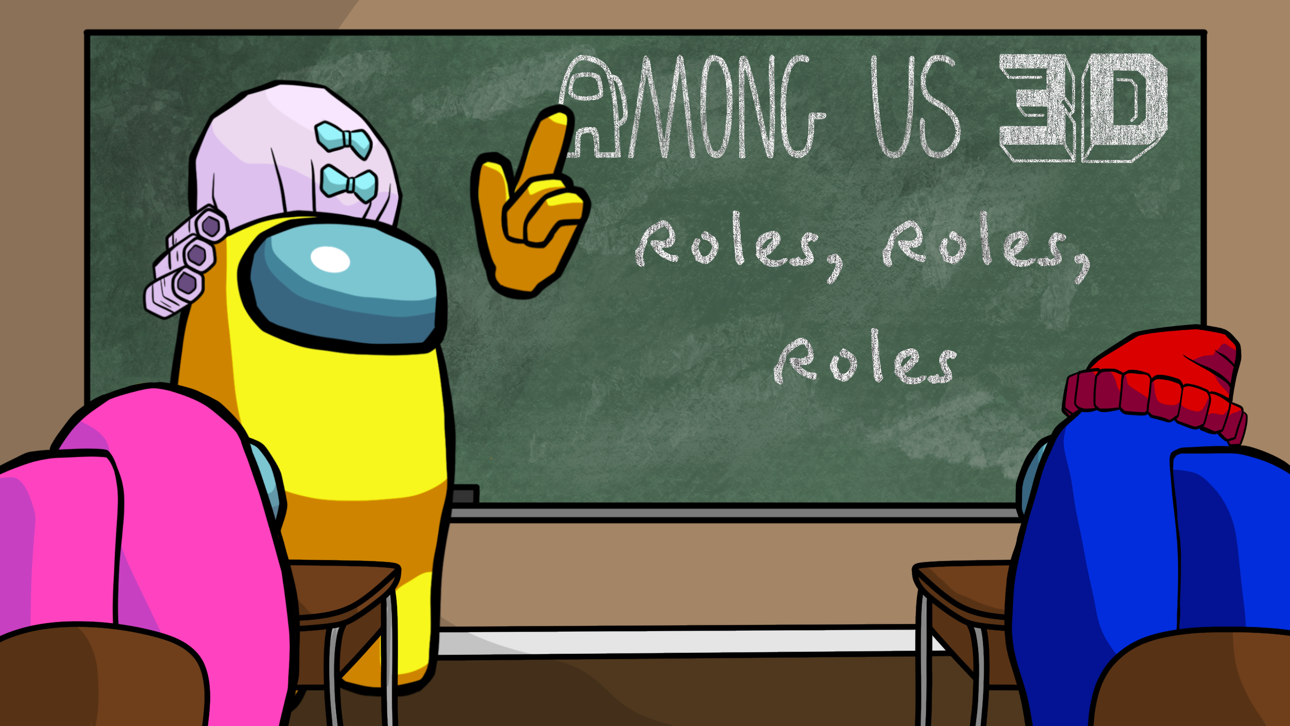 Professor Beanbus Percibean Airlock Brian Bumblebean is a yellow Crewmate bean wearing a powdered wig