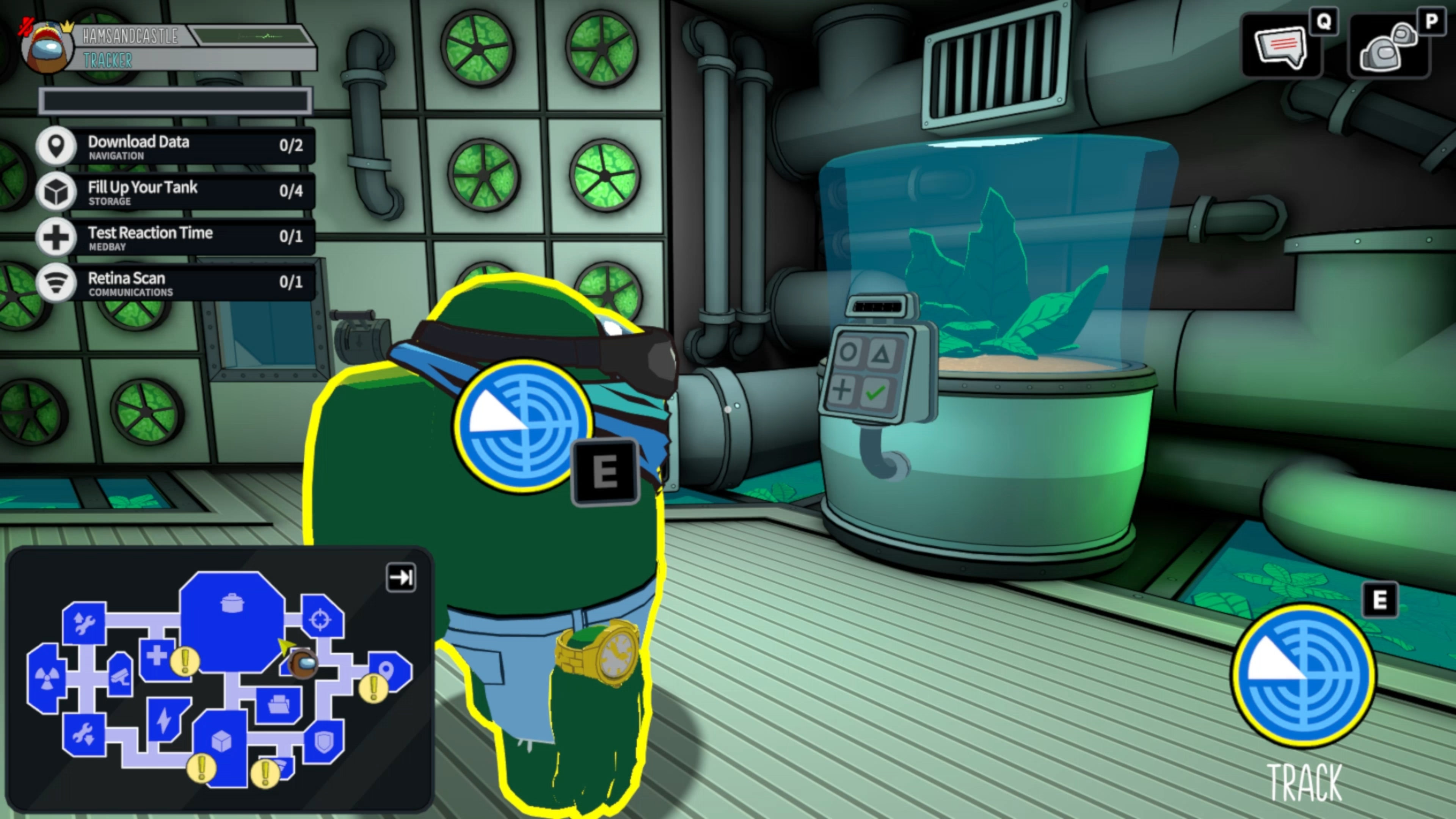In-game screenshot of the Tracker ability iconography