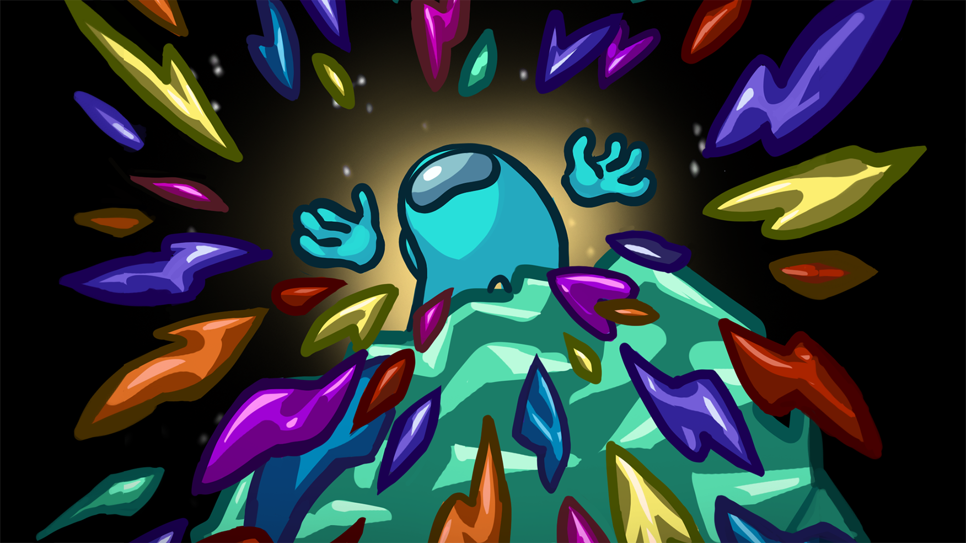 Stardust graphic for Among Us 3D