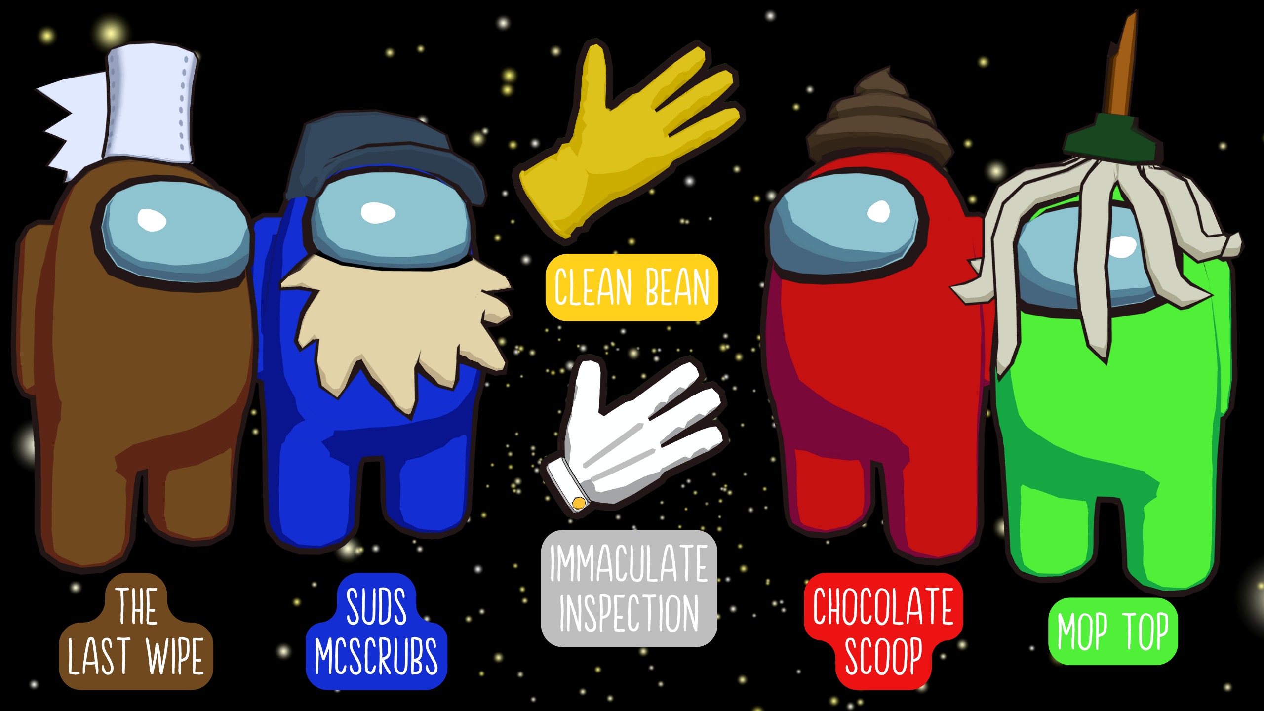 Squeaky Clean combo pack in Among Us VR