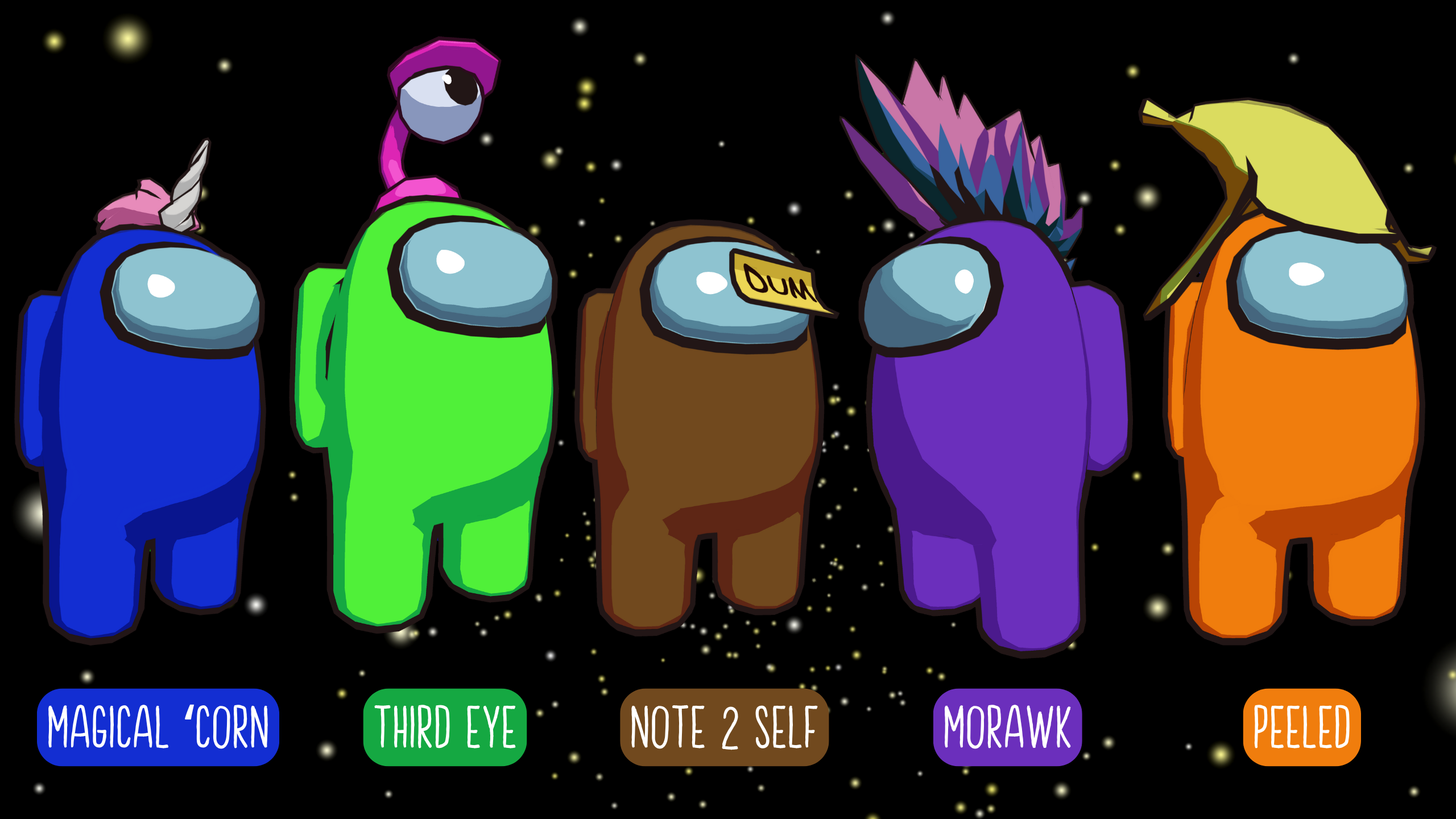 Accidental Favorites hat pack in Among Us VR