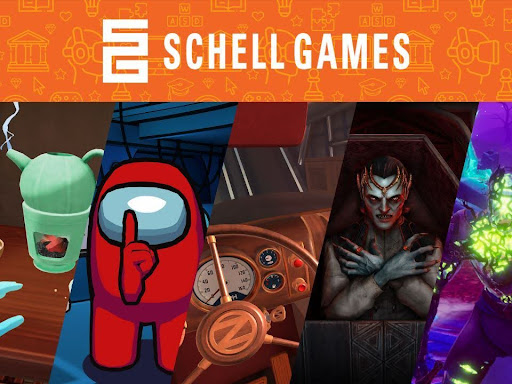 Schell Games compilation of games we've released such as IEYTD, Among Us VR and Silent Slayer