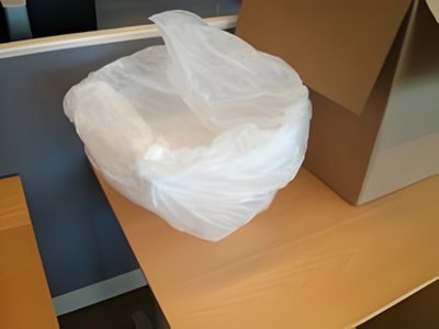 Two sphere halves ready for assembly