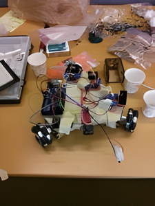 Assembly of the robot takes shape