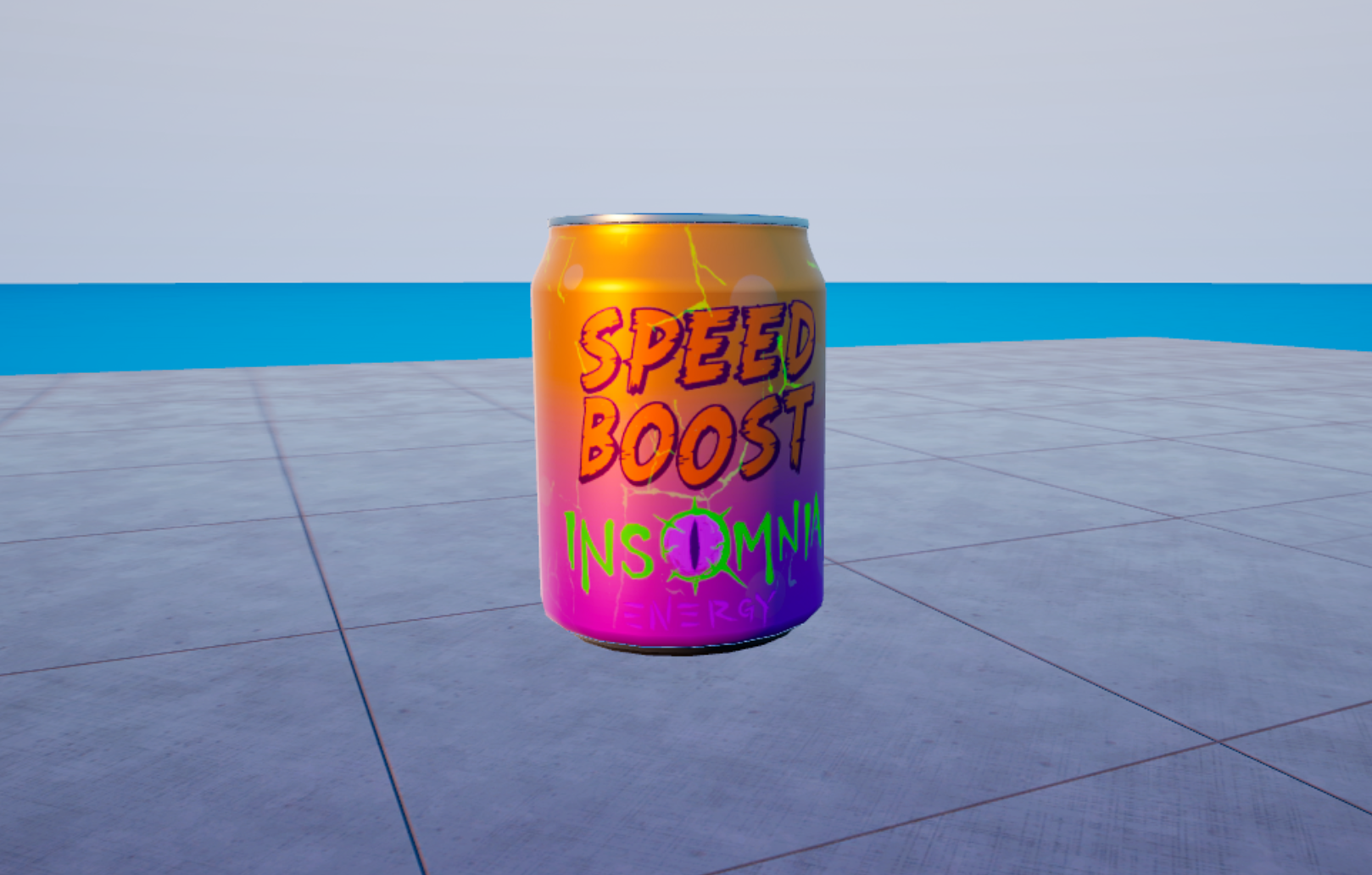 In-game screenshot of the Surge Soda item in Project Freefall