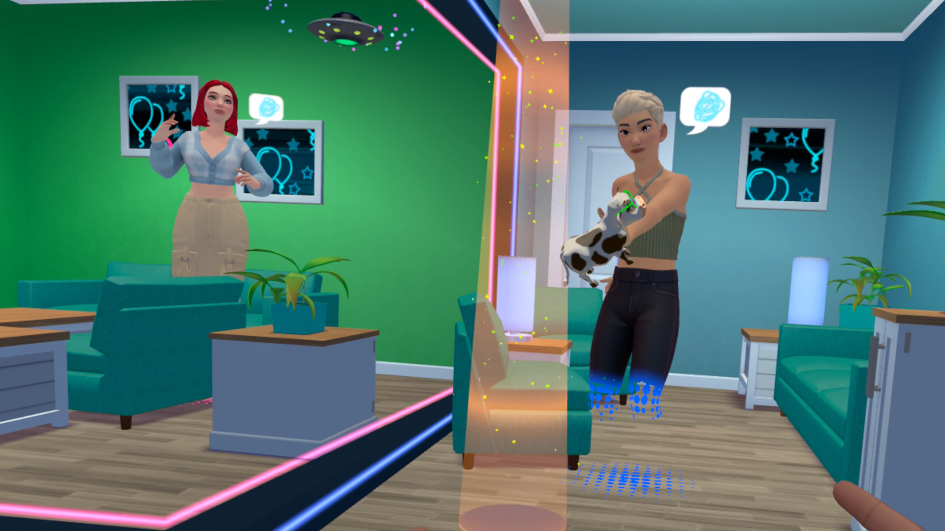 Milky Way Moovers in the mixed reality game Party Versus