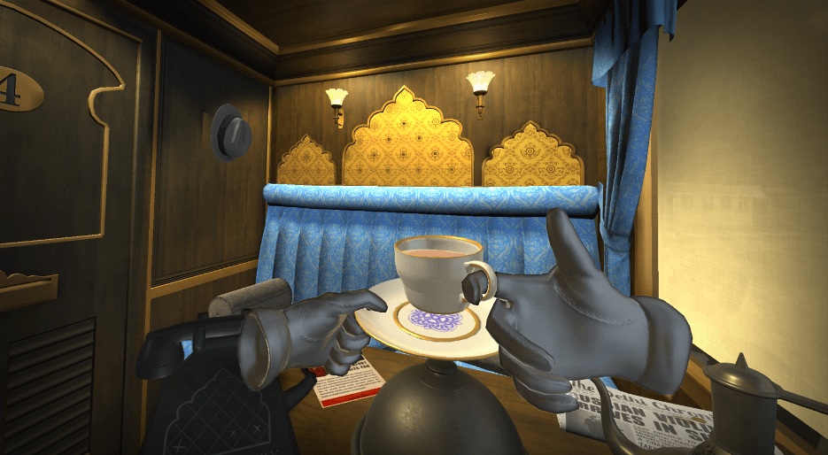 Screenshot of the train level from I Expect You To Die