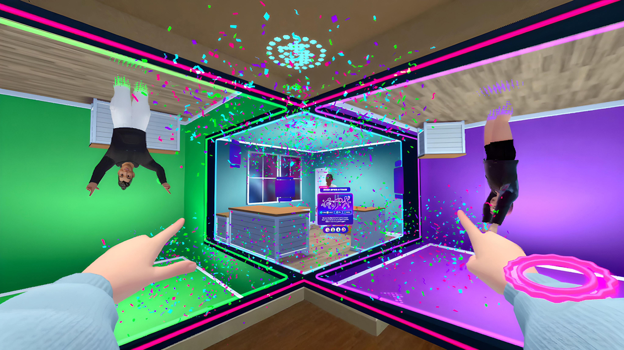 Party Versus mixed reality screenshot of the game being about to begin