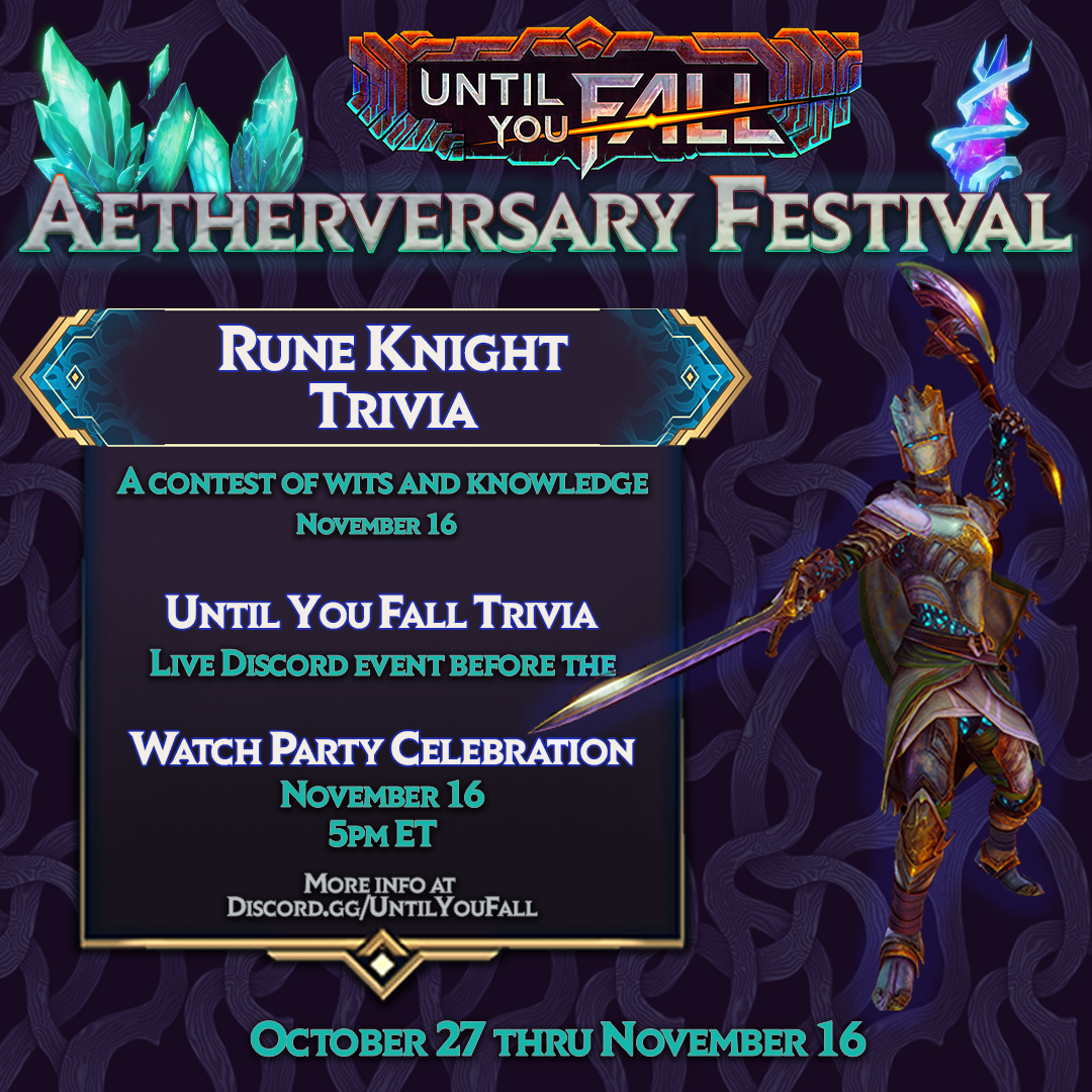 Rune Knight trivia details for Until You Fall