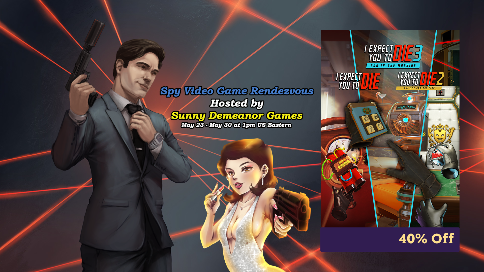 Spy Video Game Rendezvous featuring the I Expect You To Die franchise