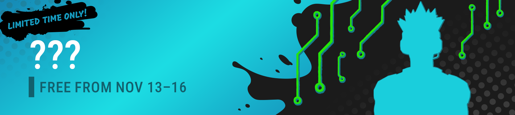 Screenshot of the Project Freefall in-game banner showing a mystery character coming Nov. 13-16, 2025