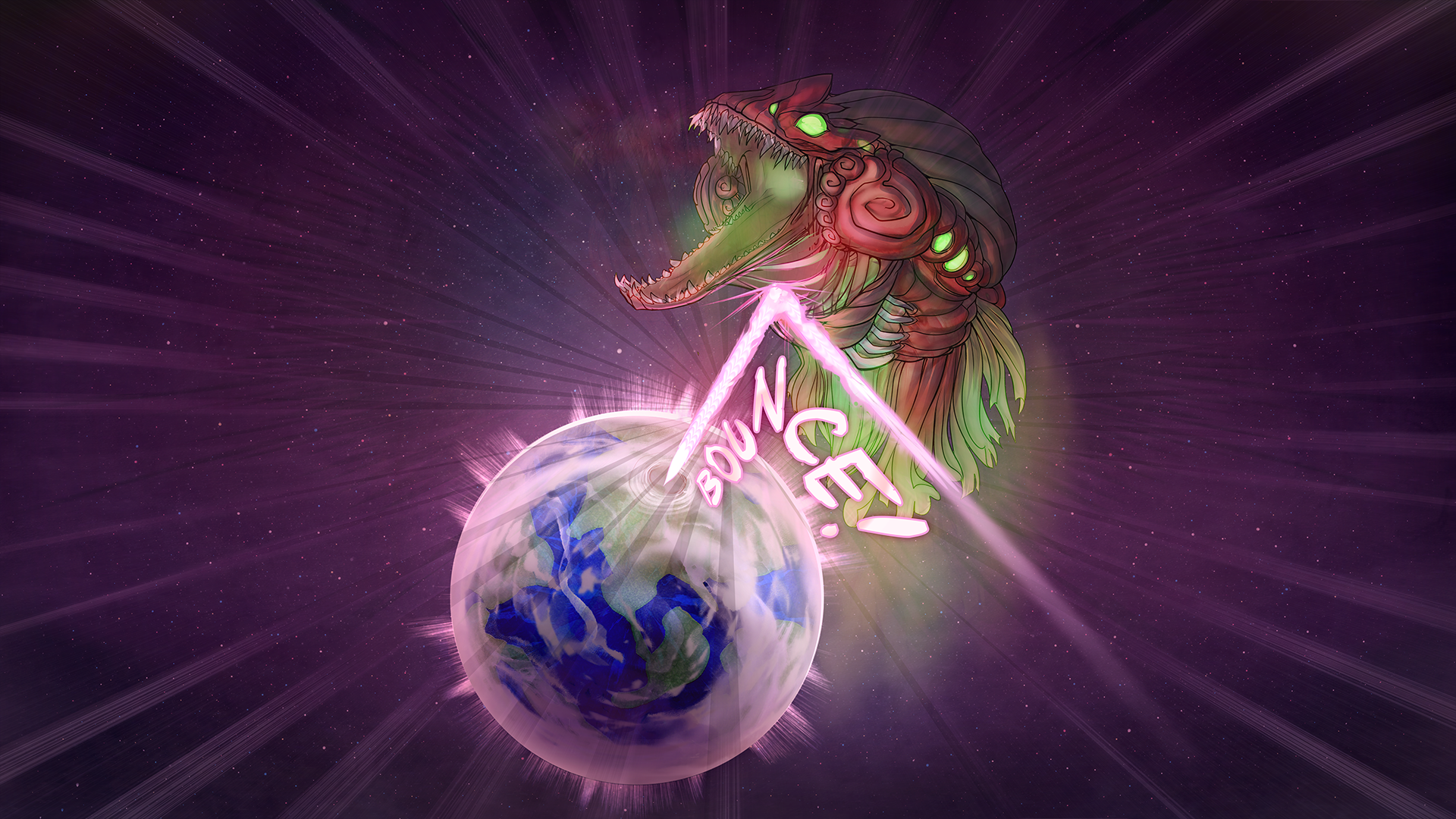 Laser beam bouncing off the villain of Mission: It's Complicated