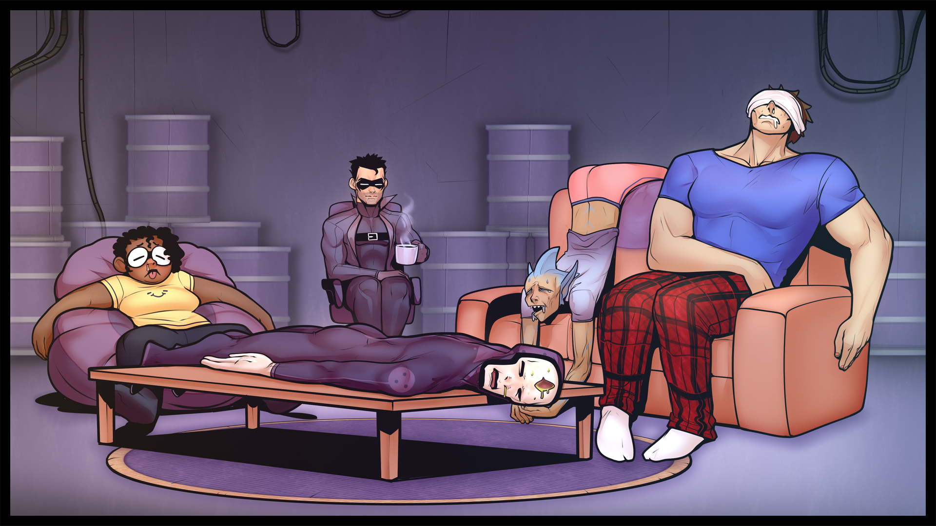 Mission: It's Complicated characters looking worn out between missions