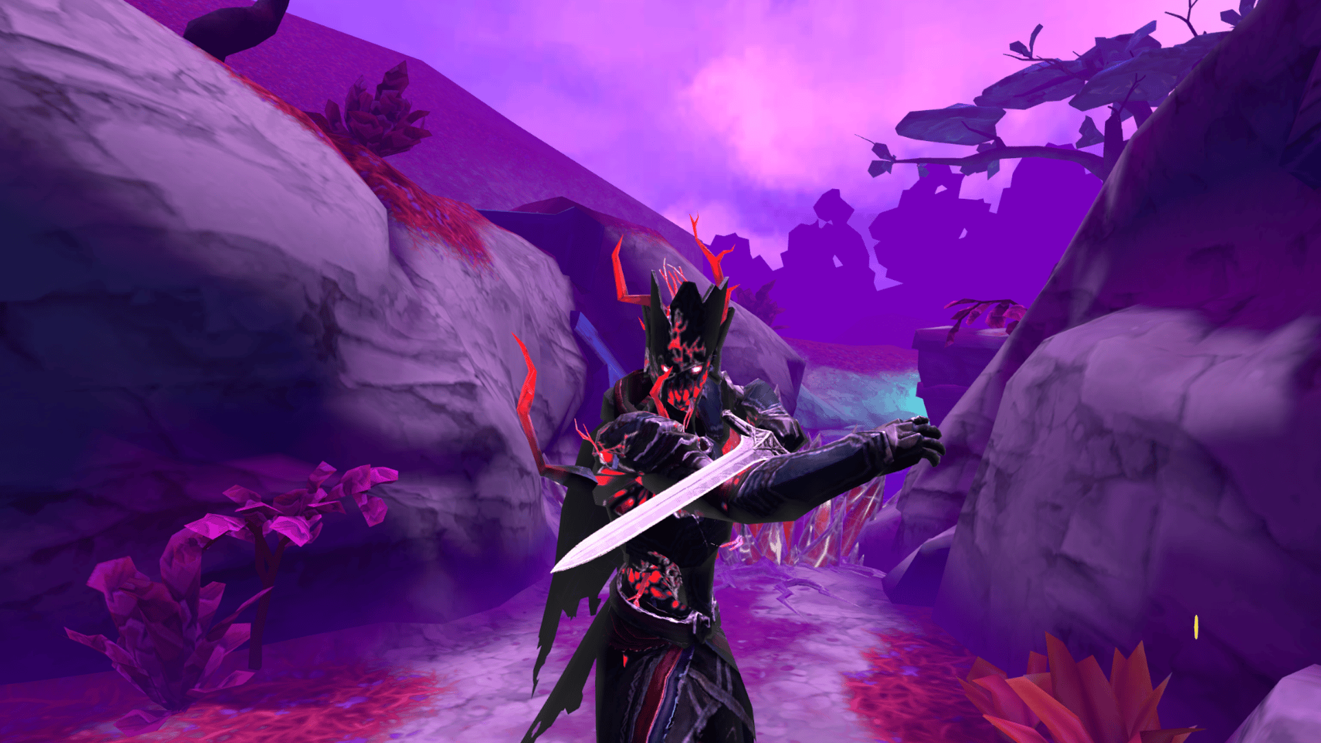 Until You Fall screenshot showing an enemy wielding a sword about the attack the player