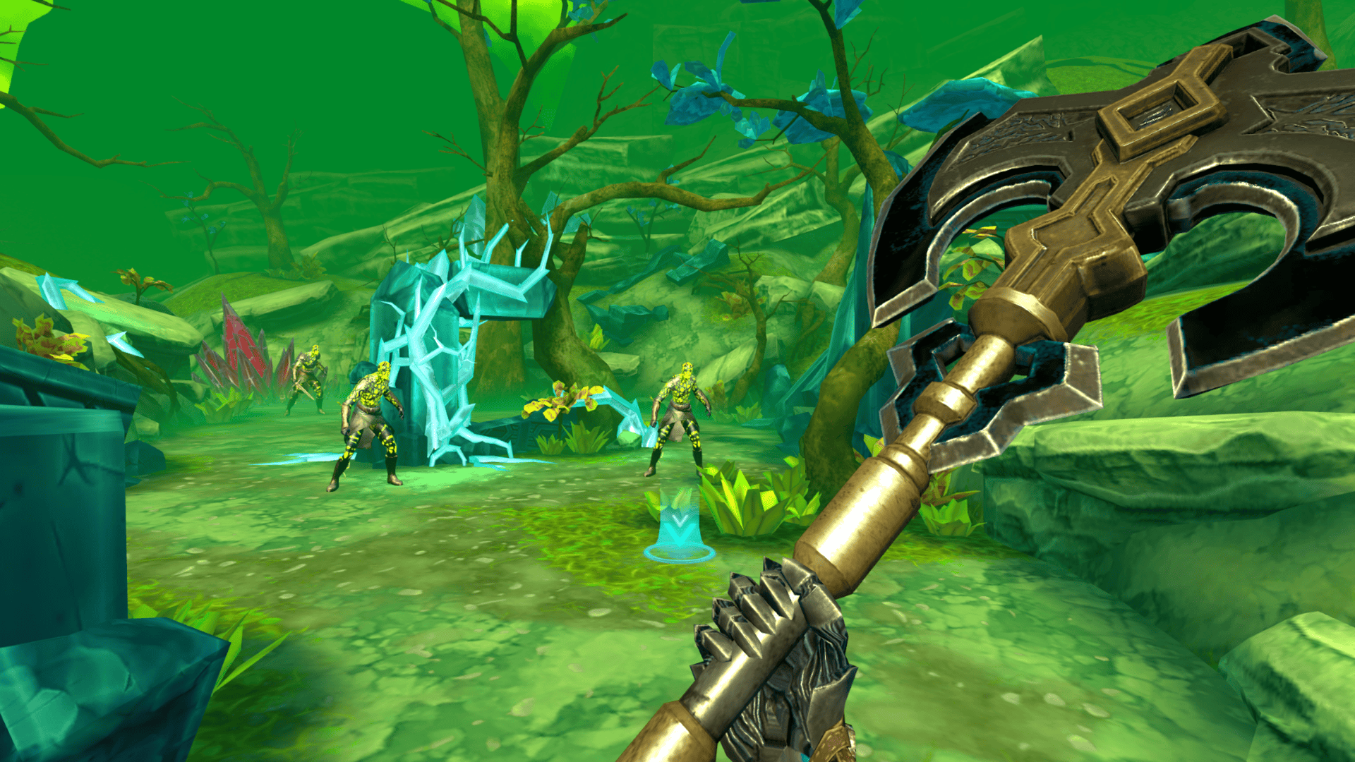 Until You Fall screenshot showing the player with an ax about to engage enemies